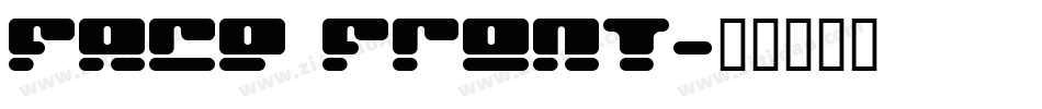 Face Front字体转换